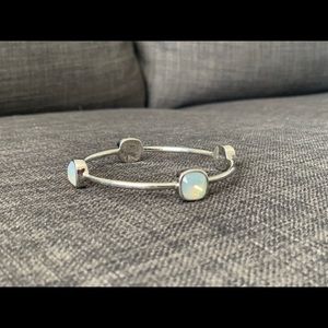 Coach silver bangle bracelet